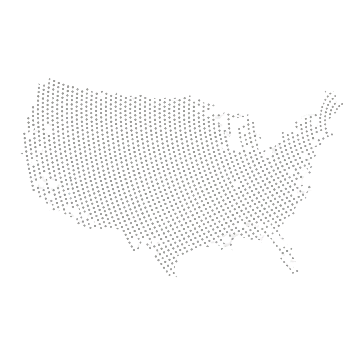 Map of the United States highlighting in-demand professional roles such as Project Manager, DevOps Engineer, and Ethical Hacker, representing nationwide staffing and talent sourcing services across the USA.